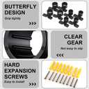 50 Pack 1/2 Inch Suspension Pipe Clamp Pex Clamps Conduit Clamp with Screws for Pex Copper CPVC Tubing Supports Butterfly Style