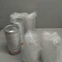 200 Pack Aluminum Foil Cupcake Liners with Lids,5 oz Round Baking Cup for Wedding Party, Disposable Tart Pie Ramekin, Mini Cake Tins Container for Pudding (Champagne, Pink, Light Purple, Blue)