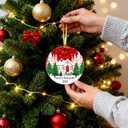 4 x 2025 New Home Ornament, First Christmas New House Ornament, Housewarming Gifts New Home, Acrylic Hanging Christmas Ornament First House Gift for Women Housewarming Xmas Tree Holiday Decoration