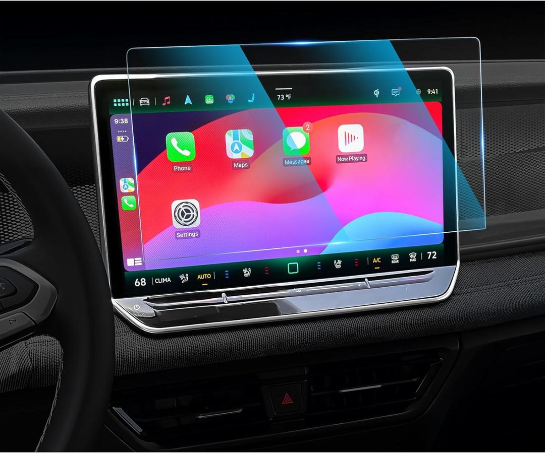 CDEFG For 2025 2026 Volkswagen Tiguan Screen Protector - 15 Inch 9H HD Tempered Glass - VW Tiguan SEL R Line Touchscreen Accessories