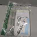 Miracase Magnetic for iPhone 13 Pro Max Case 6.7 inch, (Compatible with MagSafe) Upgrade Full-Body Clear Phone Bumper Case with Built-in 9H Tempered Glass Screen Protector, Magnetic Glitter Clear