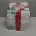 Pinkunn 3D 2.8 ft Lighted Gift Boxes Outdoor Decorations Set of 3, 50 LED Stackable Nesting Gift Boxes Battery Operated for Winter Outdoor Decoration(Red, White, Box Style)