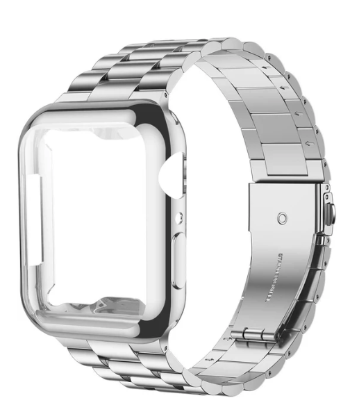 Apple Watch Stainless Steel Band with Case 44mm/40mm Series 6/5/4/SE
