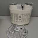 Reaketon 20" Small Bedside Table Lamps for Bedroom Set of 2, Modern Lamps for Night Stands, Farmhouse Table Lamps for Living Room, Home Office and Hallways,White