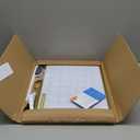 ARCOBIS Monthly Calendar Whiteboard - 12" x 16" Double-Sided Magnetic Dry Erase Board with Gold Frame - Portable Wall Hanging Planner for Home, Office, School