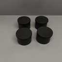 4 Sets Furniture Risers 2 inch Black Bed Risers, Heavy Duty Round Stackable Bed Lifts Risers 2" or 4" for Table, Sofa, Couch, Desk, Adjustable Bed Frame Risers
