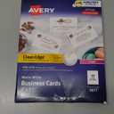 Avery Clean Edge Printable Business Cards with Sure Feed Technology, 2" x 3.5", White, 400 Blank Cards for Laser Printers (5877)