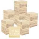 100 Pcs 2 X 2 Inch Wooden Squares for Crafts, 0.27 Inch Thick Natural Blank Square Blocks, Unfinished Wood Blocks, Blank Wood Wooden Tiles for DIY Crafts, Engraving, Wood Burning, Painting