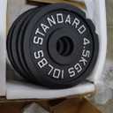 Cast Iron Olympic Weight Plates – Free Weights with 2-inch Hole & Anti-Rust Hammertone Finish - Ideal for Strength Training, Crossfit Equipment & Home Gym Set – Sold in Pairs - 4 Pack-10Lb