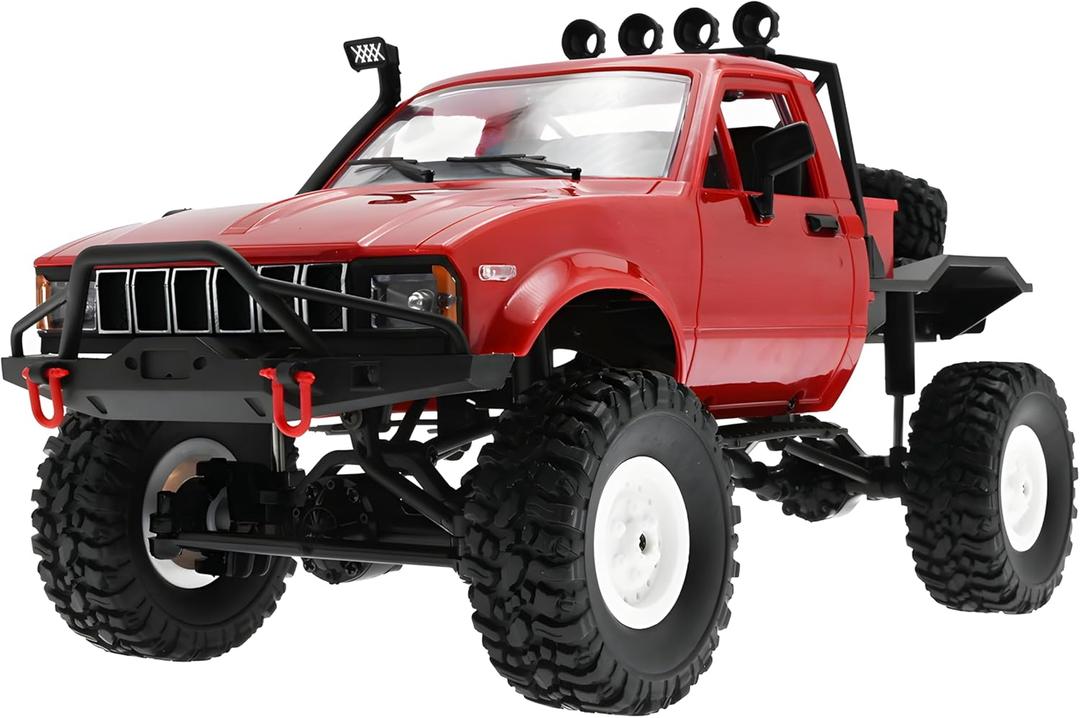 YIKESHU RC Crawler, RC Truck Remote Control Rock Crawler Off-Road Racing Vehicles 1:16 2.4G 2CH 4WD Offroad Semi Trucks All Terrain Car RTR Hobby RC Pickup for Adults