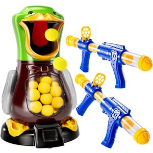 Babyhome Duck Shooting Toys for Kids 3-5 Years, 2 Packs of Foam Shooting Toy with Movable Shooting Game, Interactive Competition Game Gifts for Boys and Girls Ages 6 7 8 9+ Years Old