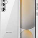 JETech Case for Samsung Galaxy S24 FE, Non-Yellowing Shockproof Bumper Protective Phone Cover, Anti-Scratch Hard PC Back (Clear)