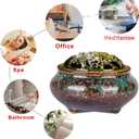 Incense Holder for Sticks, Incense Burner for Cone, Coil, Sage Cones,Frankincense and Palo Santo(Fambe Green)