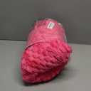 Hot Pink Throw Blanket 50"×70" inches Gifts for Mom Fuzzy 3D Jacquard Decorative Flannel Fleece Super Soft Plush Cozy Blanket for Couch Sofa Chair Lightweight