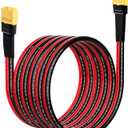 10AWG 10FT XT60 Extension Cable XT60H Male to Female Charging Cable for Solar Panels Portable Power Stations