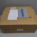 Geosar 6 Pcs Storage Bins with Bamboo Lids Plastic Storage Containers Stackable Box with and Handle with 6 Labels and Marker for Organizing Toys and More, 10.1x7x6.69 In(White, Classic)