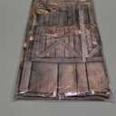 Tiamon 3 Pcs Western Party Tablecloth Western Cowboy Party Table Cover Cowboy Theme Plastic Tablecloth Wild West Wooden House Table Cover for Birthday Supplies