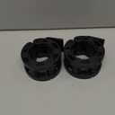 Clout Fitness Olympic Barbell Clamps Collars Quick Release Pair of Locking Weight Clips Fit 2 Inch Barbell for Weightlifting (Black)