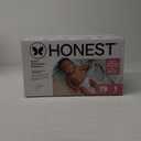 The Honest Company Clean Conscious Diapers for Delicate Skin Up to 100% Leakproof Hypoallergenic Fragrance-Free Baby Girl Prints Club Box Size 1 (814 lbs) 78 Count (Prints May (Rose Blossom + Tutu Cute)