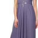 Alex Evenings Women's Stretch Sequin Bodice Empire Waist Long Gown, Formal Event Dress, (Size 16)