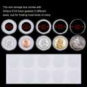 240 Pieces 30mm Coin Capsules Coin Holders for Collectors, with Foam Gasket and Plastic Storage Organizer Box, 5 Sizes (17/20/25/27/30mm) Coin Case for Coin Collection Supplies