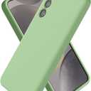 for Samsung Galaxy S23 Plus Case, Soft Liquid Silicone Phone Cover with Color Variety, Slim Fit Shockproof Camera Protection Thin Cute Case for Women and Girl, Mint Green, 6.6"