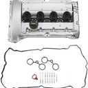 TUCKBOLD Engine Valve Cover for Mini Cooper 1.6L 07-12 No.11127646555/11127572851 Front Valve Rocker Cover Silver Tone W/Gasket Bolt Oil Cap PCV Valve 1 Set