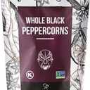 Soeos Black Peppercorns, 32oz (Pack of 1), Non-GMO, Kosher, Packed to Keep Peppers Fresh, Peppercorn for Grinder Refill, Whole Peppercorns (EXP 04/08/26)
