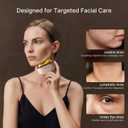 ZDEER LED Red Light Therapy for Face & Neck Massager Facial Care Device Electric Gua Sha Brass Tool with Heat & Vibration for Firming, Sculpting & Skincare, Pink
