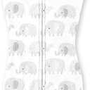 SwaddleMe by Ingenuity Compression Baby Swaddle Pod, Two-Way Zipper for Easy Diaper Changes, Improves Sleep & Calms Startle Reflex, 0-2 Months, 1.0 TOG, 1-Pack - Scribble Elephant