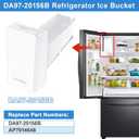 Upgraded DA97-20156B Refrigerator Ice Bucket Compatible with Samsung Ice Maker Replacement Ice Tray Parts DA97-20156A RF28R7201SR RF28R7351SR RF27T5201SR RF27T5201SG RF28HMEDBSR RF27T5501SR Ice Maker