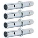 Connecting Rod 1-3/8" OD x 9" L Heavy Duty Scaffolding Coupling Pin with 1/4" Collar - 4 Pack