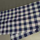 Essifunia Waterproof Checkered Tablecloth Fabric - Rectangle 58x84 Inch Classic Gingham Buffalo Plaid Table Cloth for Indoor/Outdoor Use - Washable Table Cover for Kitchen, BBQs, and Parties