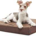 Barkbox Orthopedic Dog Bed | Comfortable Memory Foam Mattress for Joint Relief | Head and Neck Support Waterproof with Non Skid Bottom | Calming Durable Bed with Washable Cover | Small, Espresso