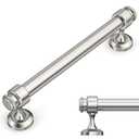 Amerdeco 10 Pack Brushed Satin Nickle Cabinet Pulls 7.5 Inch Hole Centers Kitchen Cabinet Hardware,Solid Cabinet Handles for Bathroom Drawer Handles IH0005