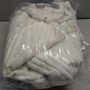 72 Inch Large Faux Fur White Christmas Tree Skirt for 7.5ft to 12ft Tree with Stripe Textured Pattern Soft Beige Boho Luxury Xmas Trees Decorations for Party Home Decor