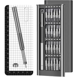 52-in-1 Precision Screwdriver Set, Magnetic Mini Repair Tool Kit for iPhone, Computer, Eyeglass, PS5, Watch, Laptop, Macbook, Ring Doorbell, Electronic, [S2 Steel] Screw Driver Gifts for Men