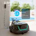 (2025 Upgraded) WYBOT A1 Cordless Pool Vacuum Up to 120 Mins Runtime, Robotic Pool Cleaner with Dual Filters, Ideal for Flat Above Ground up to 1076 Sq.ft Sq. Ft.(Black Green)