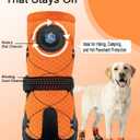 BECROWM Dog Shoes for Hot Pavement, Rotary Dial Dog Boots for Small Medium Large Dogs with Breathable Mesh & Non-Slip Soles for Hiking, Camping & Summer Walks（6）