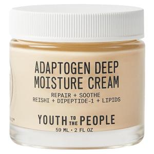 Youth To The People Adaptogen Skin Repairing Moisture Cream, Hydrating Face Moisturizer for Sensitive & Dry Skin, Soothes Skin Barrier, Dermatologist Tested, Fragrance-free, Vegan - 2 Fl Oz