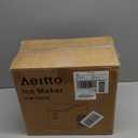 Aeitto Ice Maker Countertop 26lbs/24H, Ice Machine 8 Ice Cubes Ready in 6 Mins, 2 Sizes of Bullet Ice Portable Ice Makers with Basket & Scoop, Auto Self-Cleaning for Home/Kitchen/Office Stainless