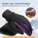 SIMARI Kids Winter Gloves with Touchscreen, Water-Resistant, Warm Thermal, Windproof for Boys Girls Toddler, Gloves for Cold Weather Cycling Running Snow Ski Football Soccer Hiking Camping (Purple XS)