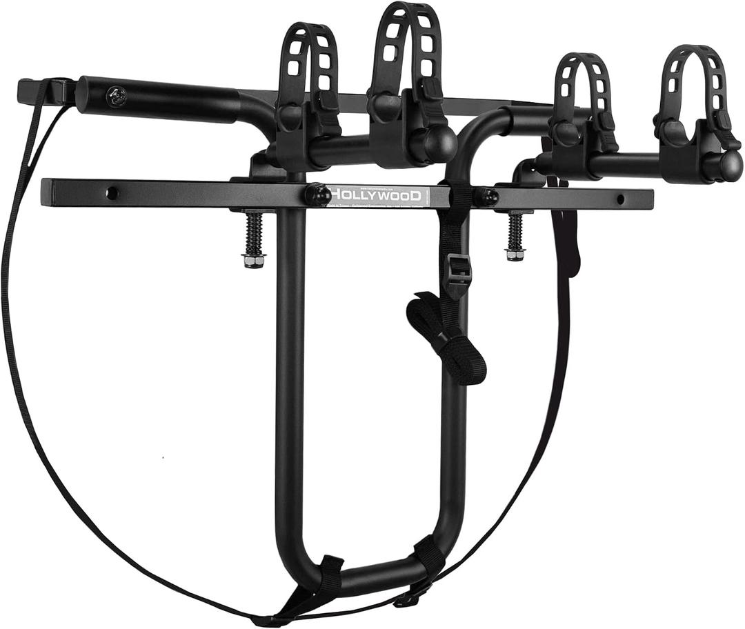 Hollywood Racks SR1 Spare Tire Bike Rack for Car for 2 Bikes, Up to 35 Lbs Each - Adjustable Rear Bike Rack for SUV, Jeep to fit Most Spare Tires - Bicycle Accessories for Adult Bikes
