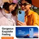 Hualele Magnetic for iPhone 14 Case & iPhone 13 Case,Compatible with MagSafe, Military Grade Dropproof Translucent Matte Hard Back Soft Edge Slim Phone Case iPhone 13/14, Peak Blue