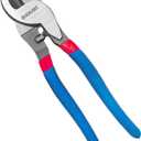 10 Inch Large Cable Cutter Heavy Duty High Leverage Big Wire Cutting Plier Tool for 4/0 Aluminum 2/0 Soft Copper and 100PR 24AWG Comm Cable, Blue