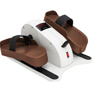 Under Desk Elliptical Machine, Ellipse Leg Exerciser for Seniors Fully Assembled, Portable & Quiet Electric Seated Pedal Exerciser with Remote Control & 12 Adjustable Speeds