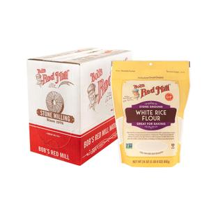 Bob's Red Mill White Rice Flour, 24oz (Pack of 4) - Non GMO, Vegan, Kosher (EXP 05/31/28)