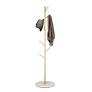 Snaikor Metal Coat Rack with Natural Marble Base, Modern Coat Rack Freestanding, Sturdy Coat Tree Stand, Golden Hall Tree for Jacket Hat Bag Entryway