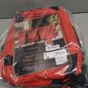 ZOBER 600D Oxford Fabric Rolling Christmas Tree Storage Bag - Fits 7.5 Ft Artificial Trees - Waterproof Christmas Tree Bag For Storage Box For Xmas, Durable Handles and Wheels - Card Slot - Red