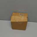 Creative Co-Op Brass and Glass Display Box with Scalloped Edges, Antique Finish (3" Square x 1-3/4"H)
